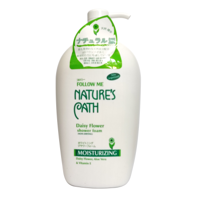 Sữa tắm trắng dưỡng da tinh chất Hoa Cúc, Follow Me Nature's Path Nhật Bản 1000ml